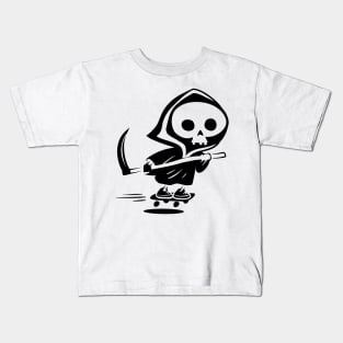 Death on a Skateboard Kids T-Shirt